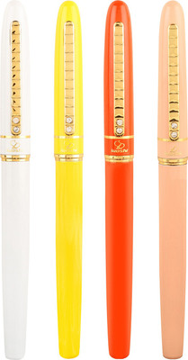

Giftvenue Luoshi 283 Designer Trim Roller Ball Ball Pen(Pack of 4)