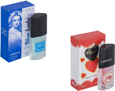 Carrolite Set of 2 Blue lady-Younge Heart Red Perfume Eau de Parfum - 20 ml(For Men & Women)