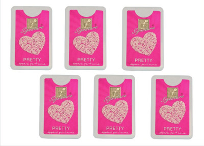 

TFZ Pretty Pocket Perfume 6 Pieces (Each Pcs 300 Sprays) Perfume - 120 ml(For Women)