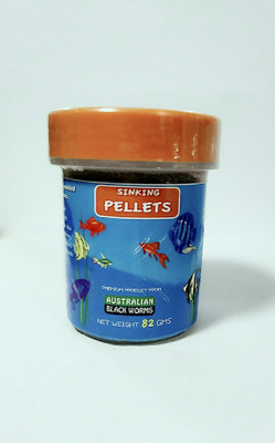 

Australian Black Worms sinking pellets 82g 82 g Dry Fish Food