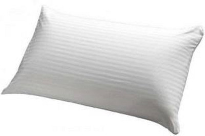 Wamson Microfibre Striped Bed/Sleeping Pillow Pack of 1(White)