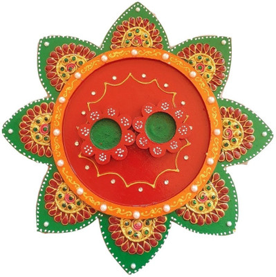 

TASTYCRAFT POOJA THALI Wooden(1 Pieces, Multicolor)
