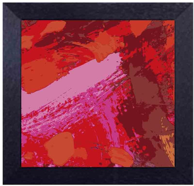 

red and orange Canvas Art(13.5 inch X 13.5 inch, Framed)