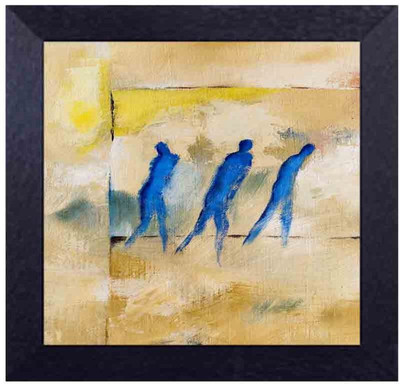 

men in blue Canvas Art(13.5 inch X 13.5 inch, Framed)
