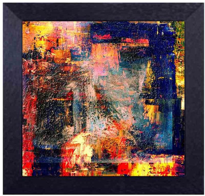 

abstract multicoloured Canvas Art(13.5 inch X 13.5 inch, Framed)