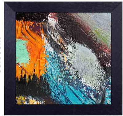 

modern art patches Canvas Art(13.5 inch X 13.5 inch, Framed)