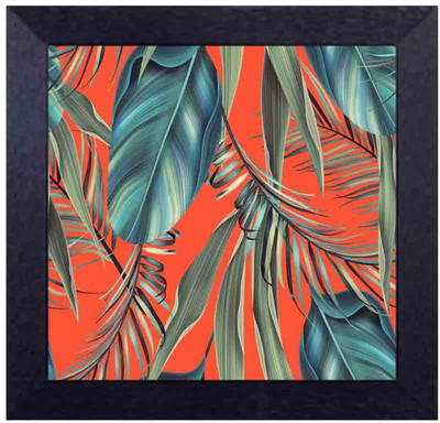 

leaf in orange Canvas Art(13.5 inch X 13.5 inch, Framed)