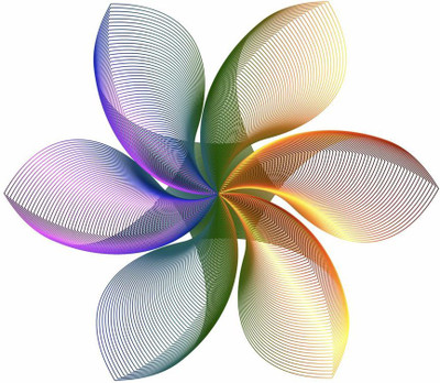 

abstract flower art Fine Art Print(14 inch X 12 inch)