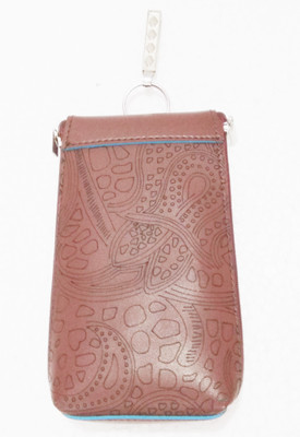 

Golden DOUBLE CHAIN MOBILE POUCH WITH HOOK Mobile Pouch(Brown)