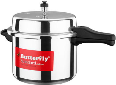 Butterfly Standard 10 L Outer Lid Induction Bottom Pressure Cooker(Aluminium)