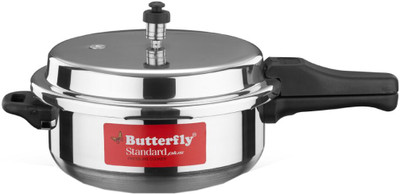 Butterfly Standard Plus 5.5 L Outer Lid Induction Bottom Pressure Pan(Aluminium)