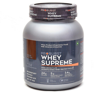 

PROBURST WHEY SUPREME COFFEE Weight Gainers/Mass Gainers(1 kg, Coffee)