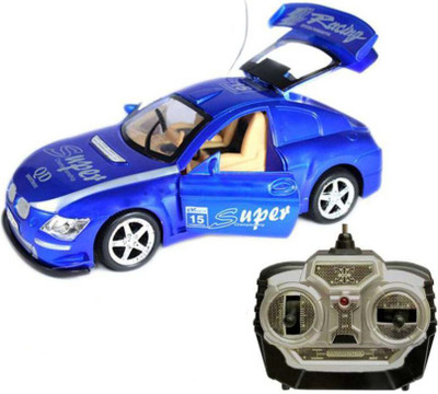 

Bonkerz Remote Controlled Wireless King Driver Car With Opening Doors(Blue)