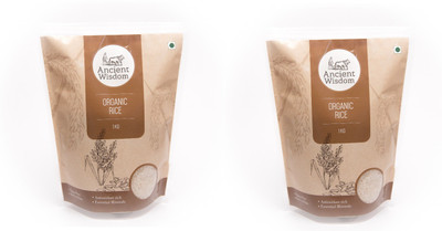 

Ancient Wisdom Organic Sona Masoori White RIce Pack of 2 x 1 Kg Sona Masoori Rice (Medium Grain)(2 kg)