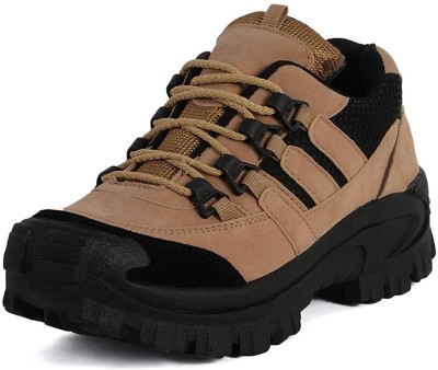 

Deals4you Men's Trekking & Hiking Outdoor Shoes Running Shoes For Men(Tan, Black