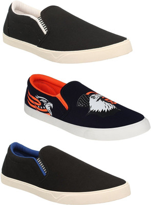 

Chevit Men's Combo Pack of 3 Loafers For Men(Multicolor, Multicolour