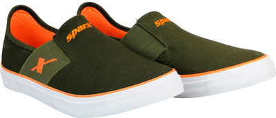 

Sparx Men's Slip On Sneakers For Men(Olive, Olive orange