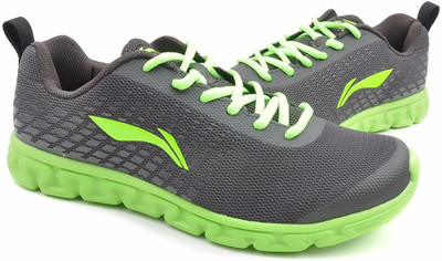 

Li-Ning ARHJ037-1 Cushion Grey/Lime Walking Shoes For Men(Grey, Green, Pith black & fluorescent bright green
