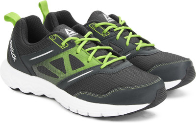 REEBOK FUEL RACE Running Shoes For Men(Grey, Green, Gravel/yellow/sil/wht