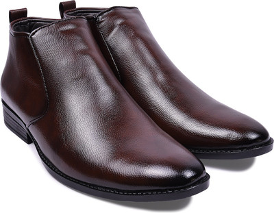 

Andrew Scott Men's Brown Synthetic Formal Boots Boots For Men(Brown