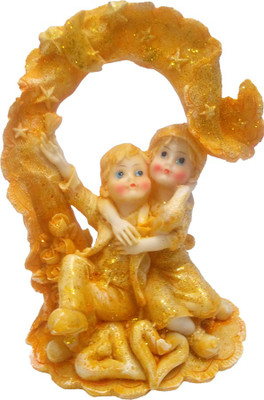 

FABZONE Valentine Romantic Love couple Statue - Handicraft Decorative Home Interior & Table Décor Figurine / Marriage Wedding Anniversary Antique Gift item Decorative Showpiece - 15 cm(Polyresin, Orange)