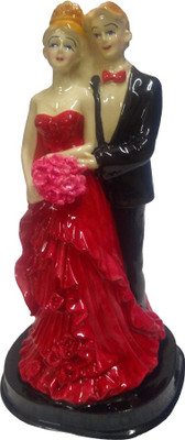 

FABZONE Valentine Romantic Love couple Statue - Handicraft Decorative Home Interior & Table Décor Figurine / Marriage Wedding Anniversary Antique Gift item Decorative Showpiece - 20 cm(Polyresin, Multicolor)