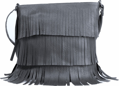 

S3 Girls Casual Black PU Sling Bag