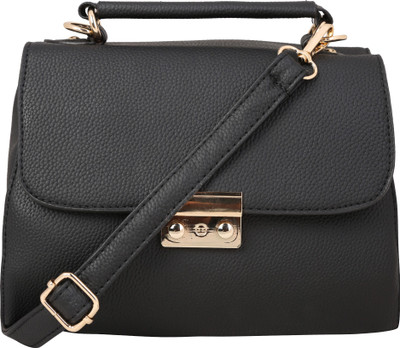 

Busta Women Casual Black Leatherette Sling Bag