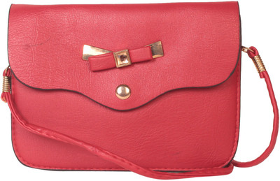 

Zornna Women Casual Pink Rexine Sling Bag