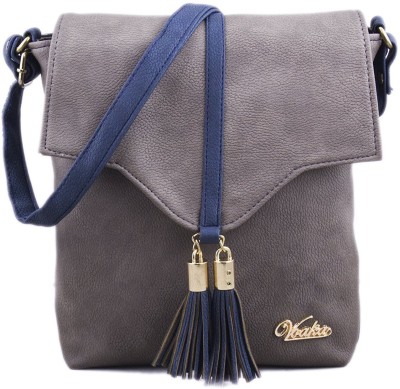 

voaka Women Casual Grey PU Sling Bag