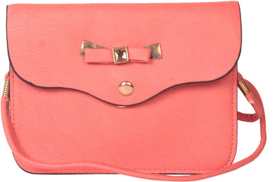 

Zornna Women Casual Pink Rexine Sling Bag
