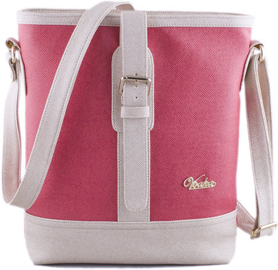 

VOAKA Women Casual Pink PU Sling Bag