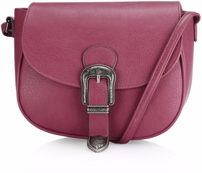 

Caprese Women Casual Pink Leatherette Sling Bag