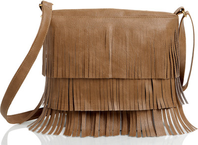 

suman bags Women Casual Tan PU, Leatherette Sling Bag