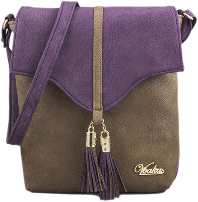 

voaka Girls Casual Brown PU Sling Bag