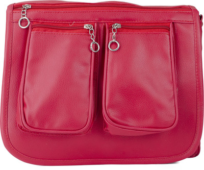 

S3 Girls Casual Pink PU Sling Bag