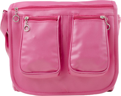 

S3 Girls Casual Pink PU Sling Bag