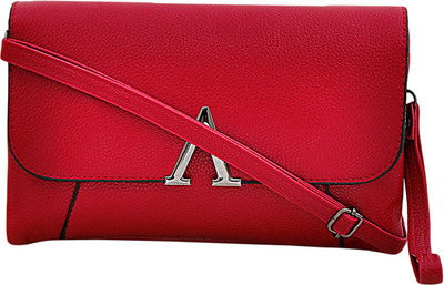 

Mark & Keith Women Casual Maroon PU Sling Bag