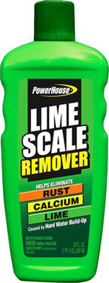 

PowerHouse® A USA Made Product Lime Scale Remover 591mL Helps to Eliminate Rust, Calcium, Lime cused by Hard Water Build-Up(591 ml)