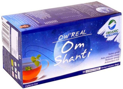 

Organic Wellness OW' Real Om Shanti Tulsi Herbal Tea Bags(25 Bags, Box)
