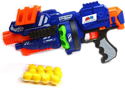 

GRAPPLE DEALS Battery Operated Blaze Storm With Soft Ball Gun Specially For Battle Outdoor & Indoor For Kids.(Multicolor)