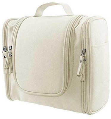 

Styleys Military Polyester Toiletry Bag Travel Kit Pouch (White) Travel Toiletry Kit(White)