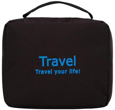 

Styleys Black Toiletry Bag Travel Toiletry Kit(Black)