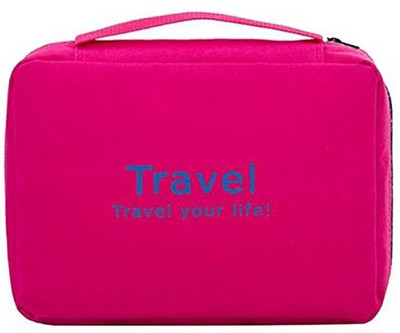 

Styleys Pink Toiletry Bag Travel Toiletry Kit(Pink)
