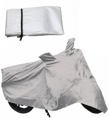 Take Care Two Wheeler Cover for Universal For Bike(Pheonix, Silver)