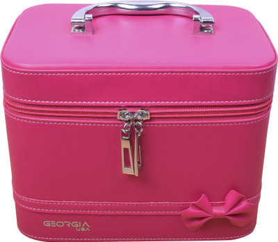 GeorgiaUsa StylishCollection of Cosmetic Bags MAKEUP AND JEWELLERY Vanity Box(MAJANTA)