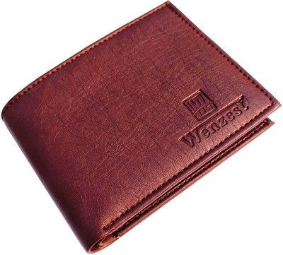 

Wenzest Men Brown Artificial Leather Wallet(10 Card Slots)