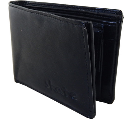 

Orbit Men Black Artificial Leather, Fabric Wallet(4 Card Slots)