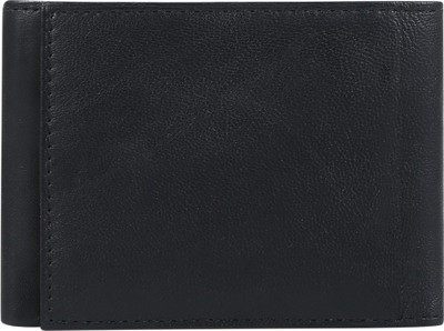 

The Runner Men Black Genuine Leather Wallet(4 Card Slots)