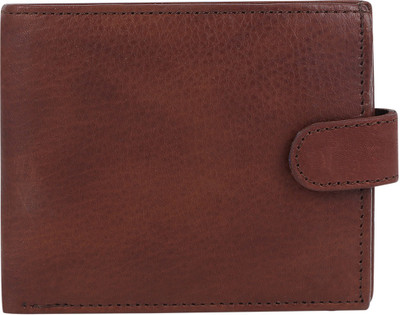 

The Runner Men Brown Genuine Leather Wallet(5 Card Slots)